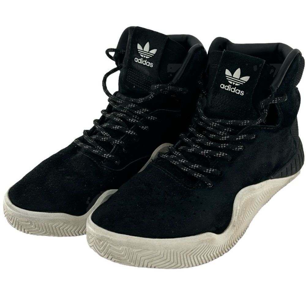 Adidas Vintage Tubular Instinct Core Black White High Top Sneakers Women's Sz 5
